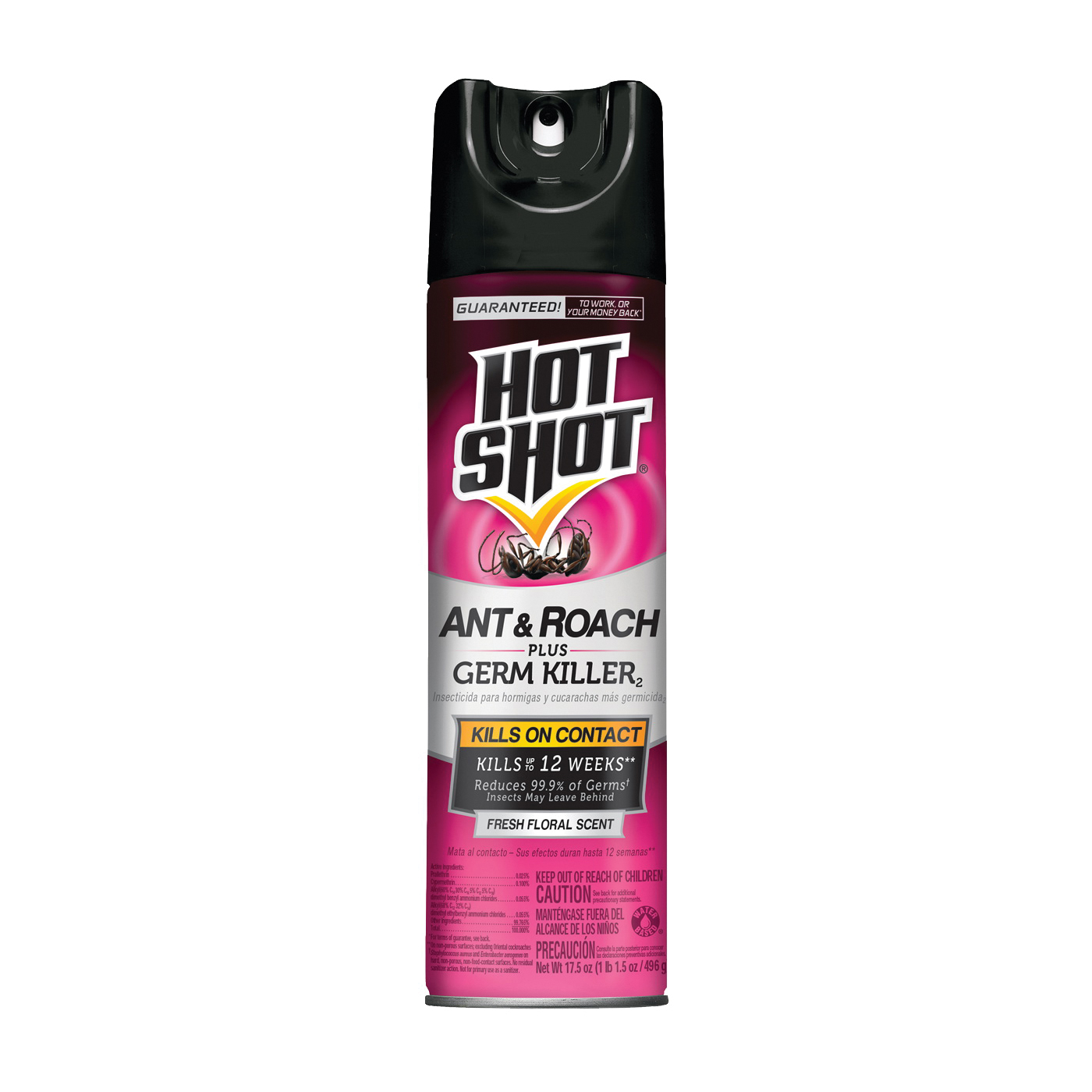HOT SHOT HG-96301 Ant and Roach Killer, Liquid, Spray Application, 17.5 oz ...