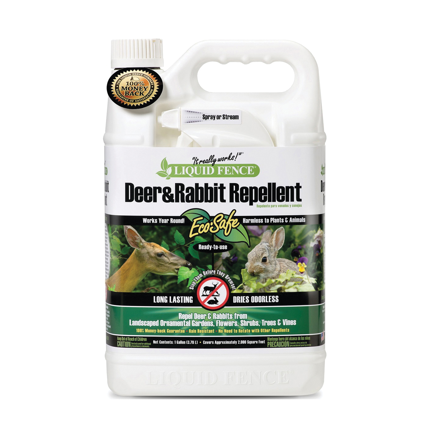 LIQUID FENCE HG-70109 Deer and Rabbit Repellent, Ready-to-Spray - 1