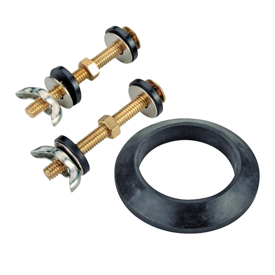 TW0917 Tank-to-Bowl Connector Kit, (2) Closet Bolts, (1) Washer-Piece, Polished Brass