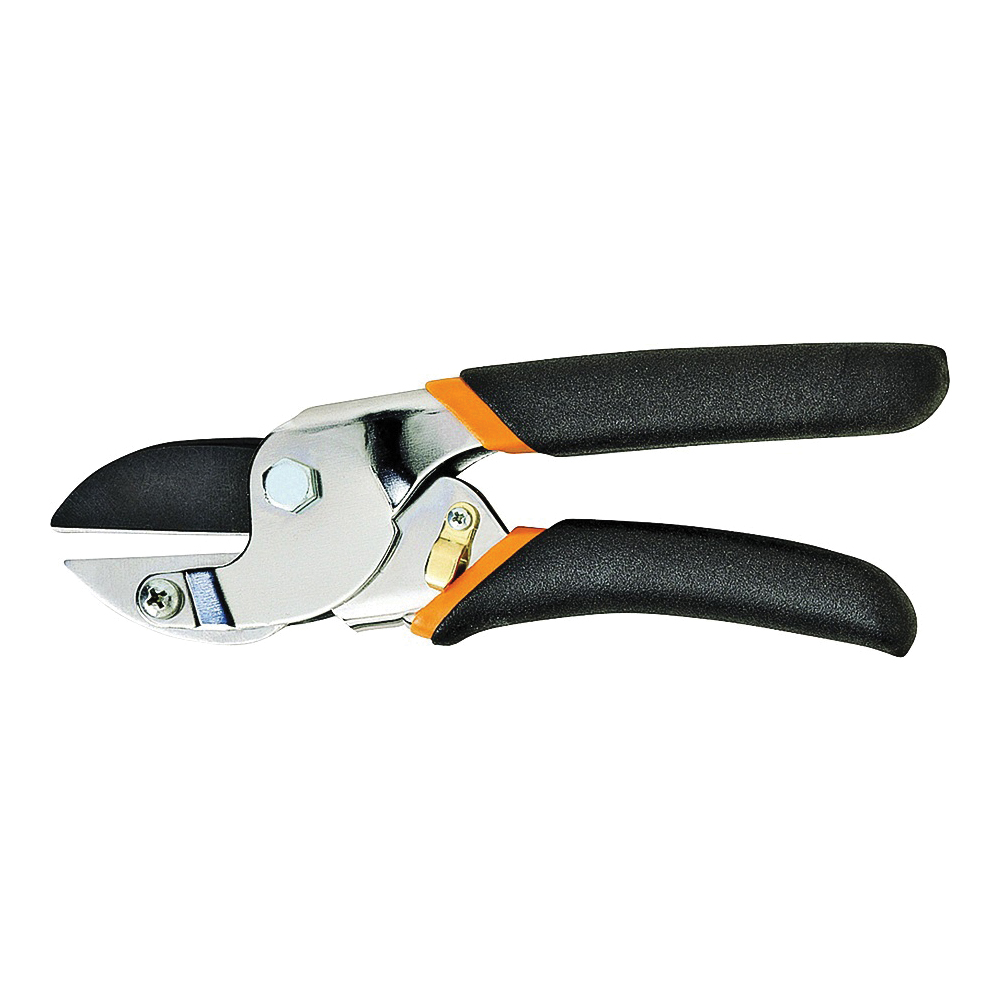 Fiskars 9110 Pruner, 5/8 in Cutting Capacity, Steel Blade, Anvil Blade, Comfort-Grip Handle, 8-1/2 in OAL - 1
