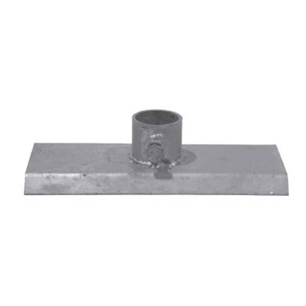 11108 Base Plate, 6 x 12 in, Galvanized Steel
