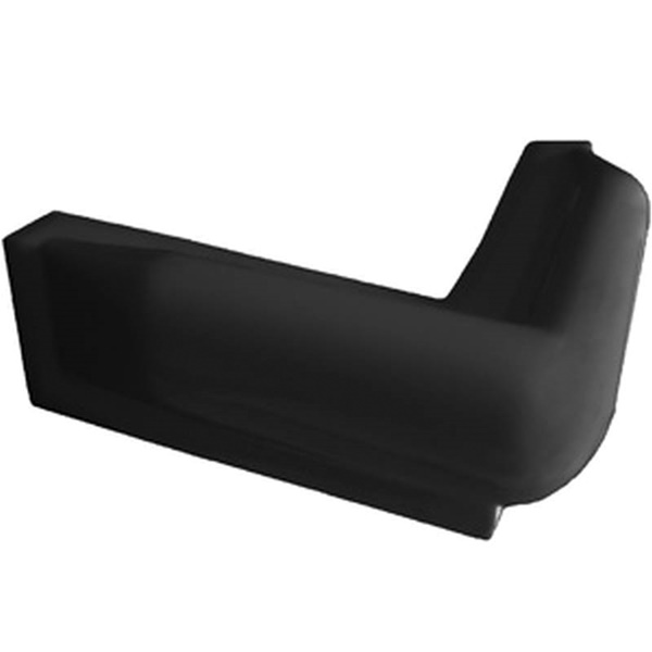 15053 Corner Bumper, PVC, Black, 10 in W