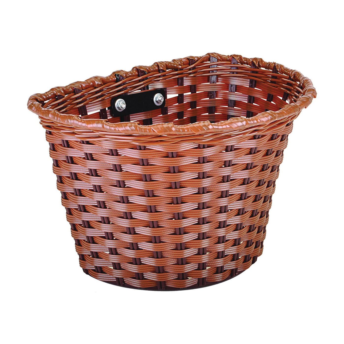 65226 Bicycle Basket, Medium, Plastic, Brown