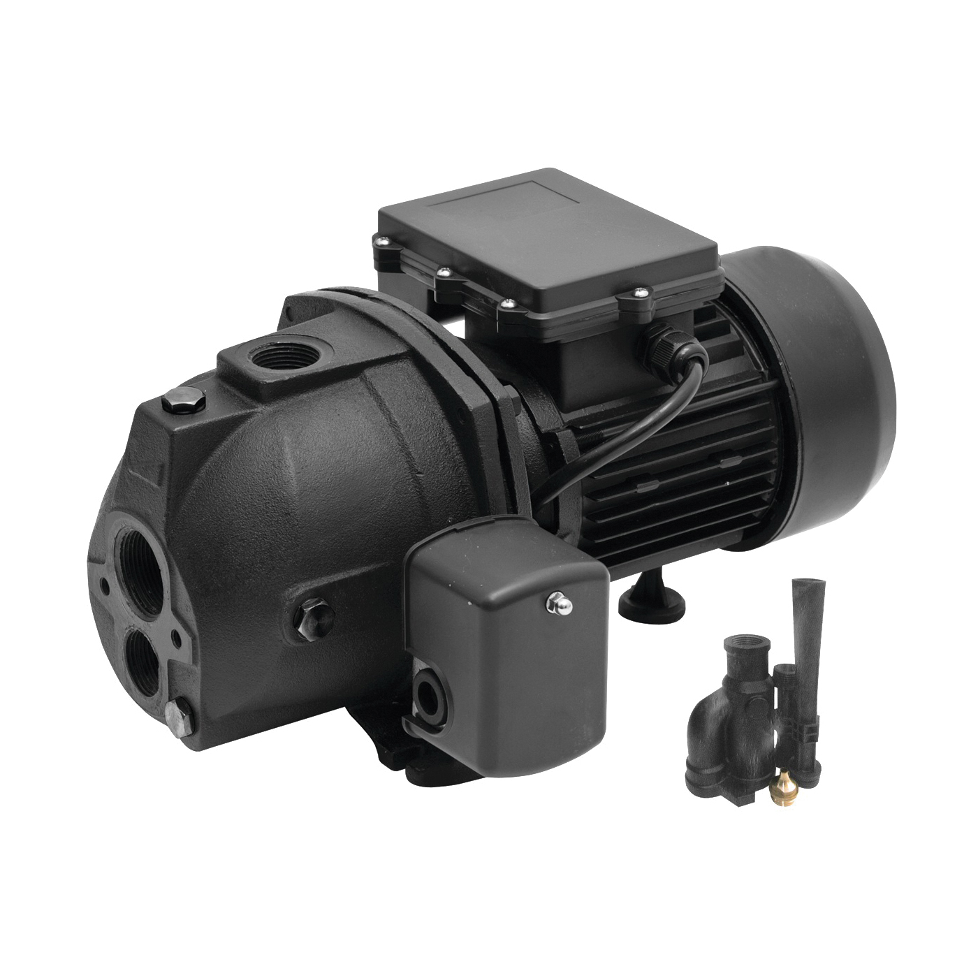 94515 Jet Pump, 6.4/3.2 A, 115/230 V, 0.5 hp, 1-1/4 in Suction, 1 in Discharge Connection, 25 ft Max Head