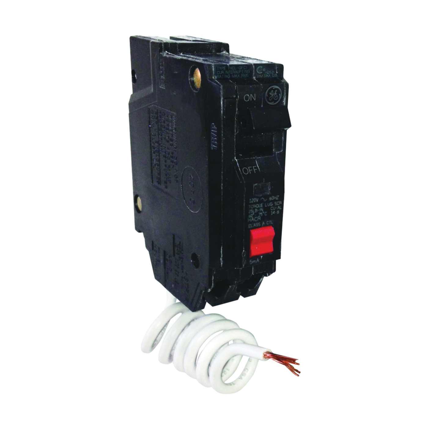 Industrial Solutions THQL1115GFTP Feeder Circuit Breaker, Thermal Magnetic, 15 Amp, 1 -Pole, 120 V, Plug Mounting