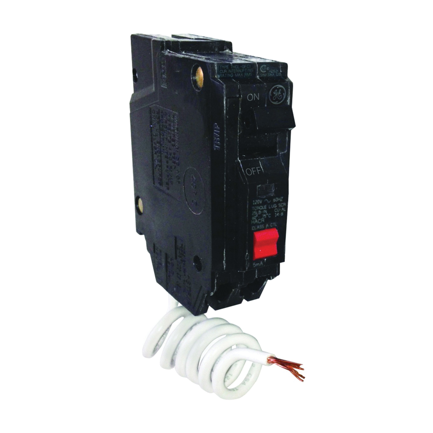 THQL1120GFTP Feeder Circuit Breaker, Thermal Magnetic, 20 A, 1 -Pole, 120 V, Plug Mounting