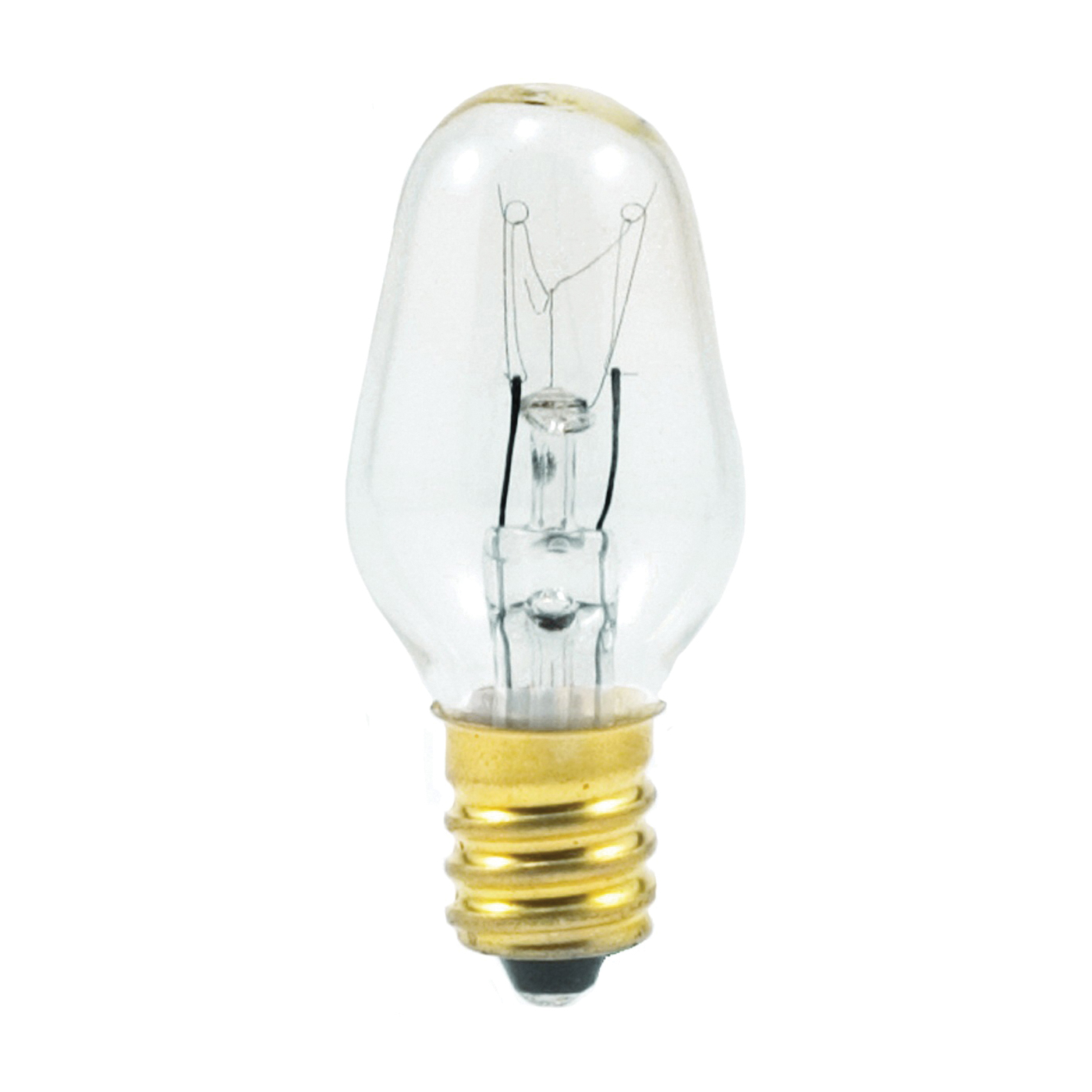 13543 Incandescent Lamp, 7 W, Candelabra E12 Lamp Base, 2850 K Color Temp, 3000 hr Average Life