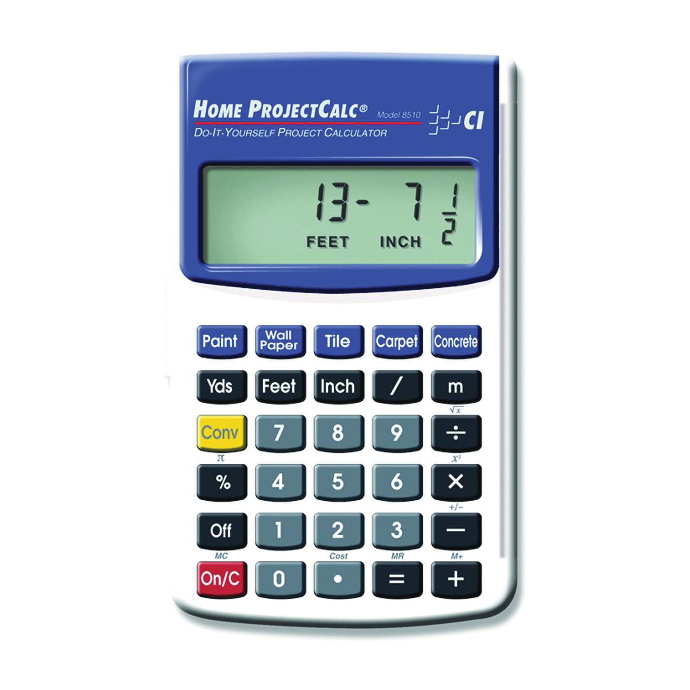 8510 Project Calculator, 11 Display, LCD Display