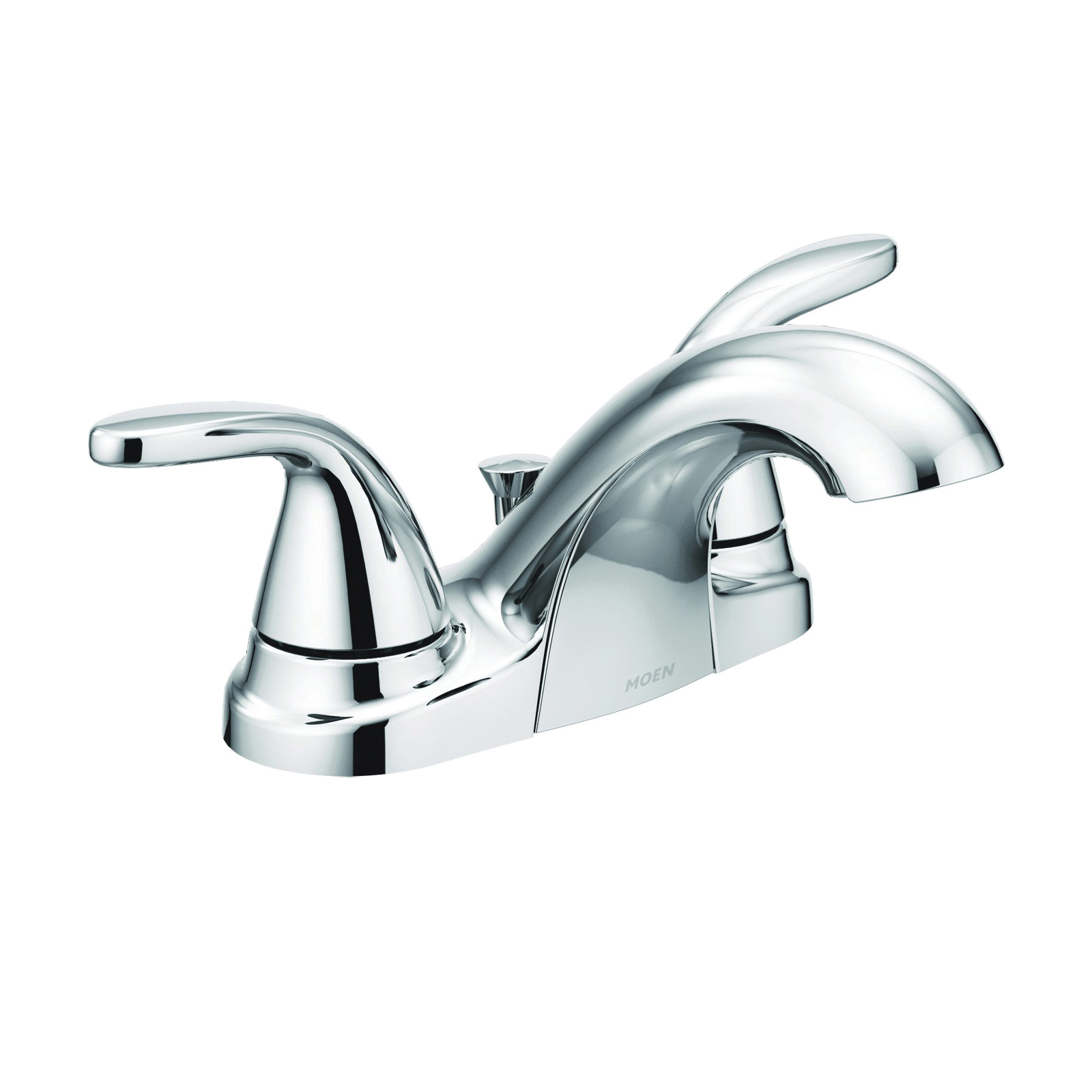 Adler Series 84603 Bathroom Faucet, 1.2 gpm, 2-Faucet Handle, Metal, Chrome Plated, Lever Handle, Low Arc Spout