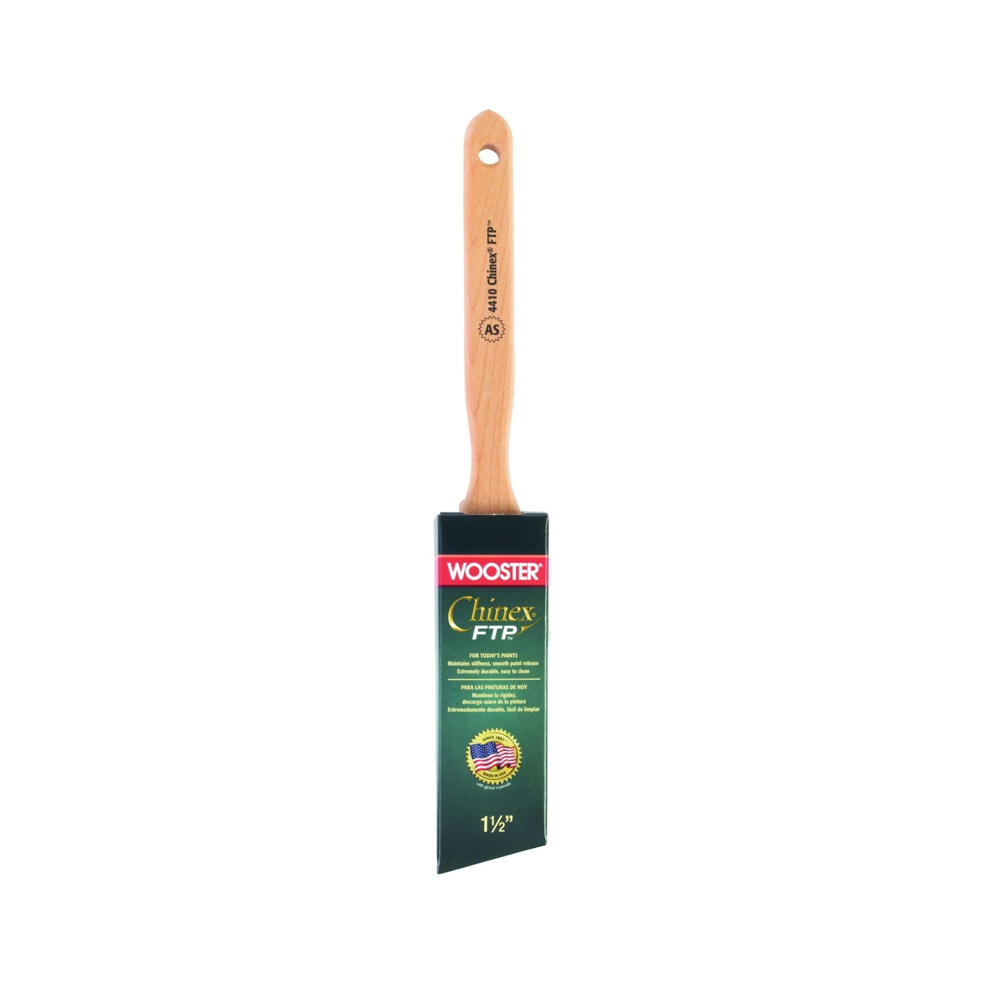 4410-1-1/2 Paint Brush, 1-1/2 in W, 2-7/16 in L Bristle, Synthetic Bristle, Sash Handle