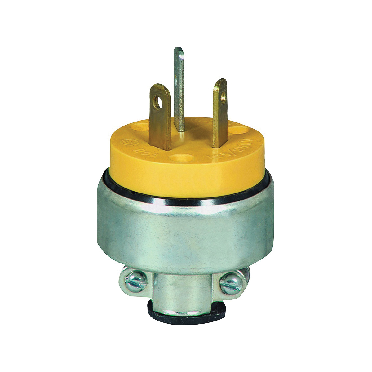 2836-BOX Power Plug, 3 -Pole, 30 A, 125 V, Yellow