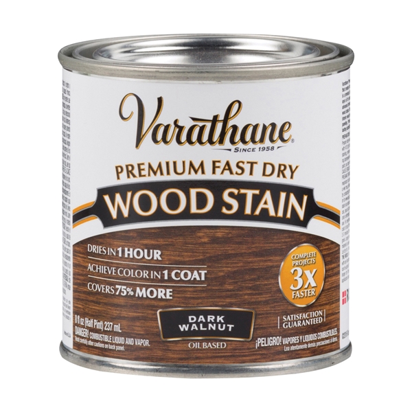 262025 Wood Stain, Dark Walnut, Liquid, 0.5 pt, Can