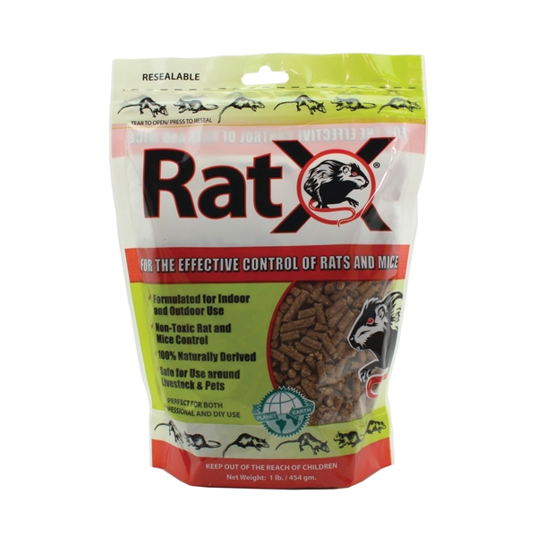 RatX 620101 Rodent Bait, Pellet, 1 lb Bag - 2