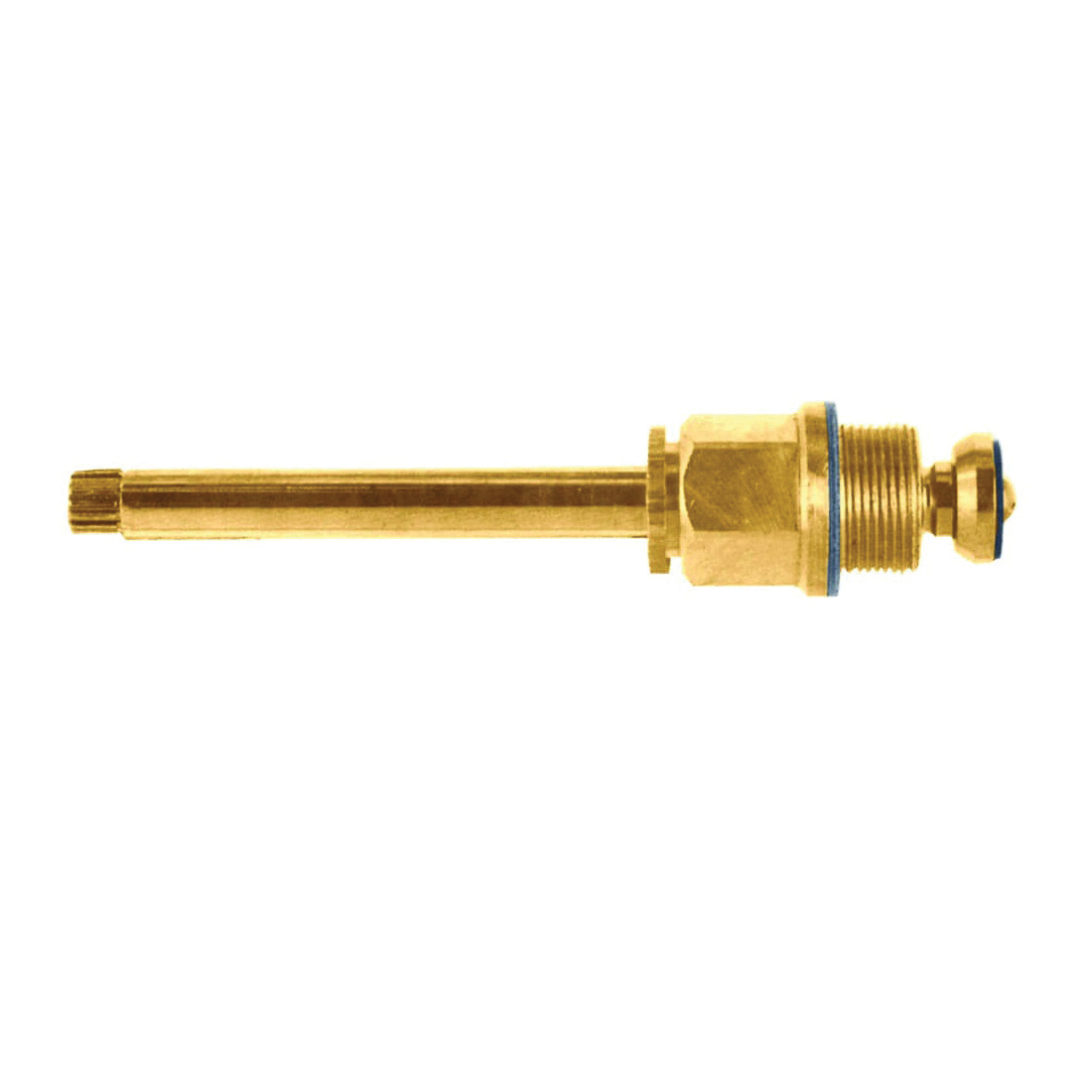 15098B Faucet Stem, Brass, 5-5/16 in L, For: Central Brass Series 9818 Two Handle Bath Faucets