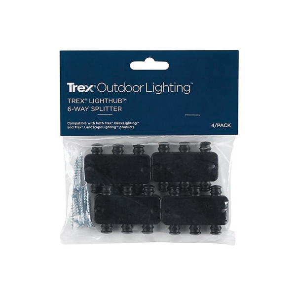 Trex DL6SPLIT4PK Splitter Hub, 12 V, Black - 2