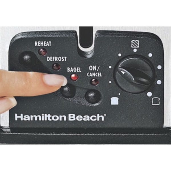 Hamilton Beach 22790 2-Slice Toaster, 800 W, Knob/Push Button Control - 3