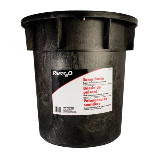 Flotec Parts2O FPW73-19 Sump Basin, 18 in Dia, 22 in L, 22 gal Capacity, Polyethylene