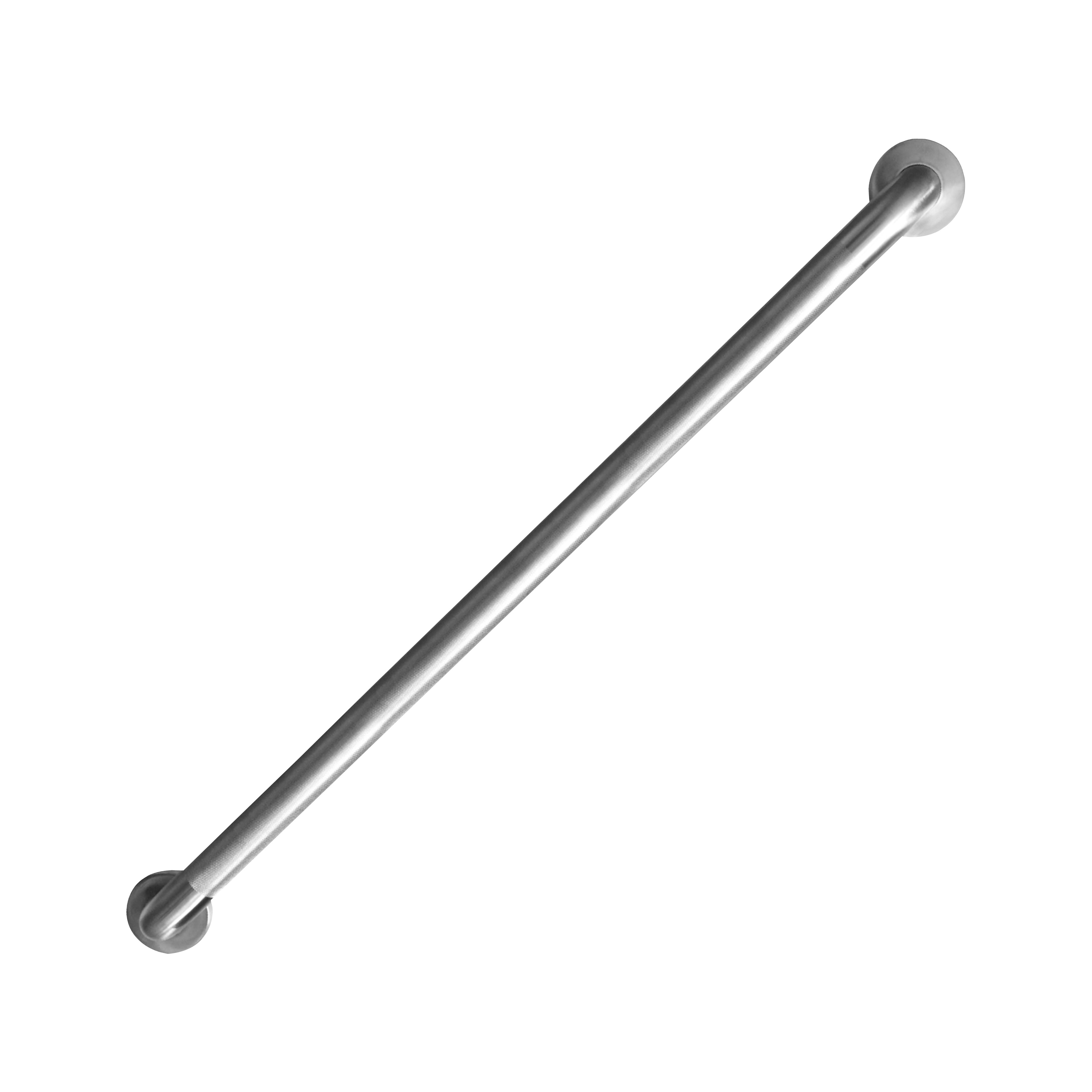 SG01-01&0436 Grab Bar, 36 in L Bar, Stainless Steel, Wall Mounted Mounting