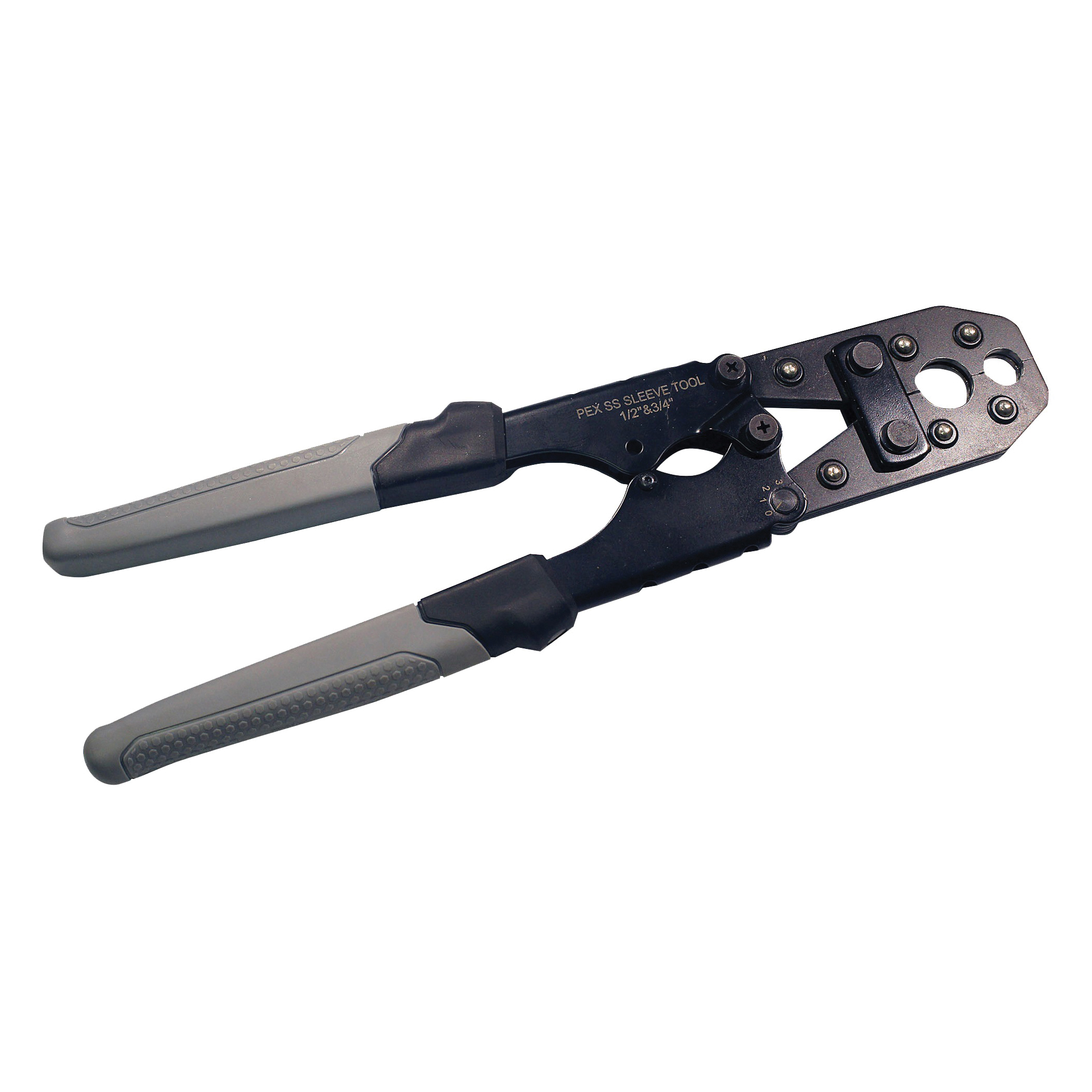 69PTKH0014SS Crimping Tool, 1/2 to 3/4 in Crimping, Comfort-Grip Handle