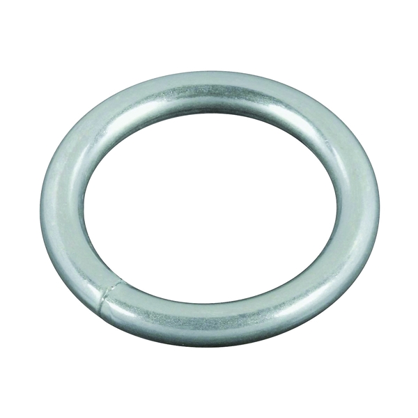 3155BC Series N223-123 Welded Ring, 195 lb Working Load, 1 in ID Dia Ring, #7 Chain, Steel, Zinc