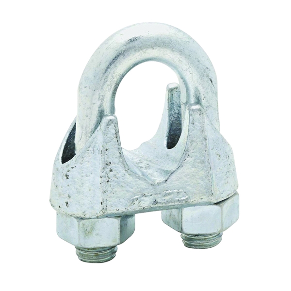3230BC Series N248-344 Wire Cable Clamp, 3/4 in Dia Cable, 1 in L, Malleable Iron, Zinc