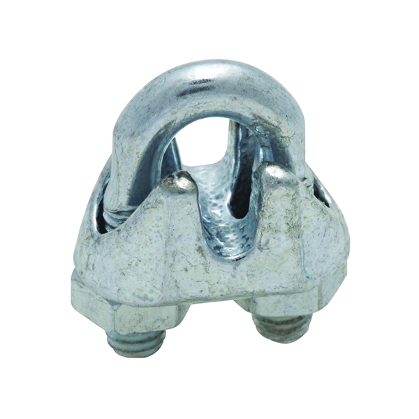 3230BC Series N248-260 Wire Cable Clamp, 1/16 in Dia Cable, 3 in L, Malleable Iron, Zinc