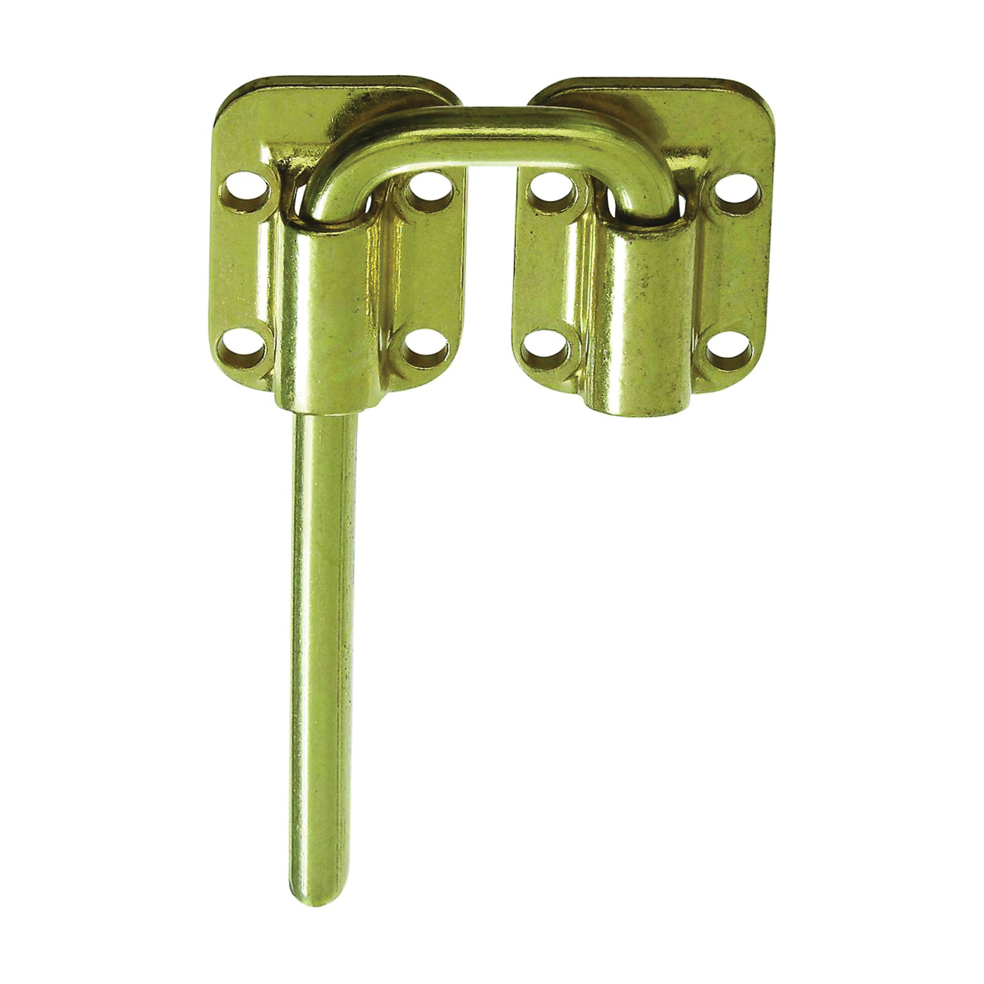 National Hardware N238-980 Sliding Door Lock, 1-1/2 in L Dimensions, Steel, Brass