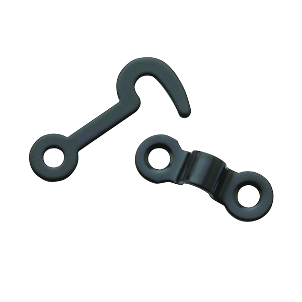 National Hardware V1841 Series N211-023 Hook and Staple, Steel, Oil-Rubbed Bronze, 5/32 in Dia Shackle - 1