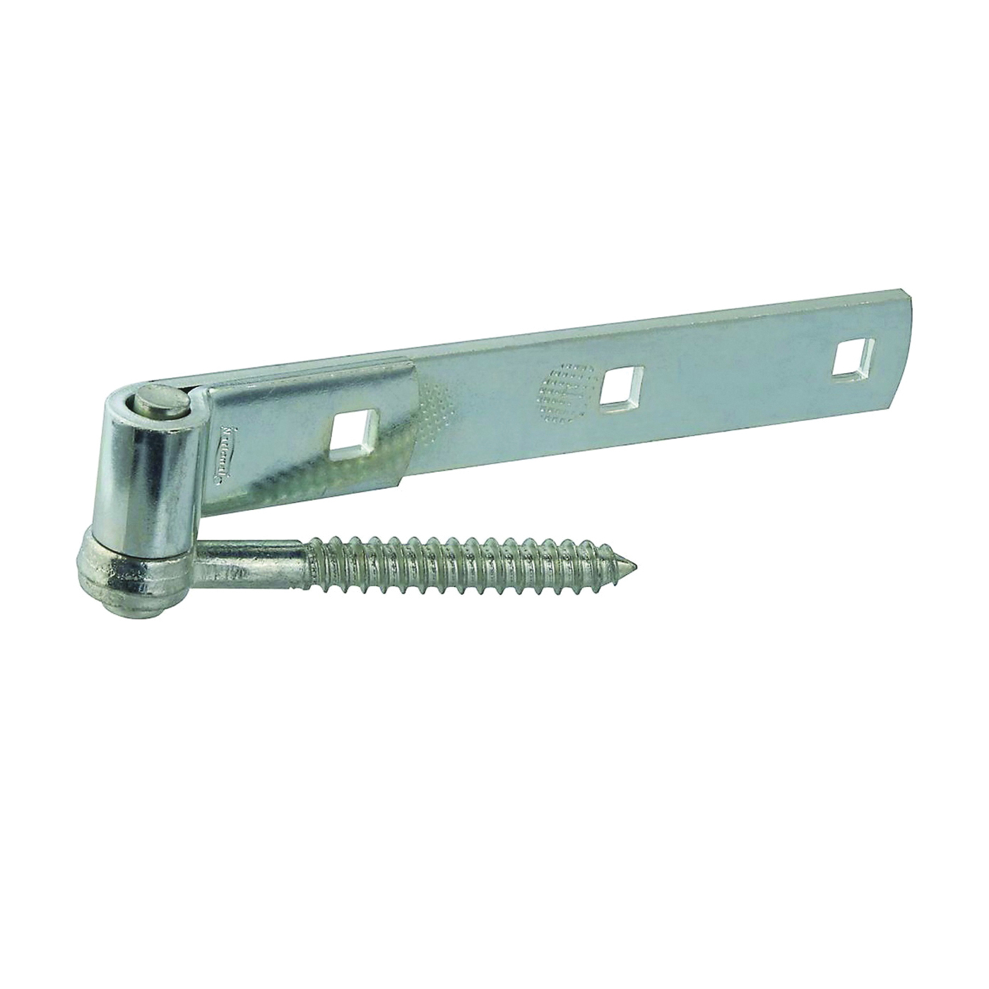 N130-054 Hook/Strap Hinge, 0.19 in Thick Leaf, Steel, Zinc, Screw Mounting, 100 lb