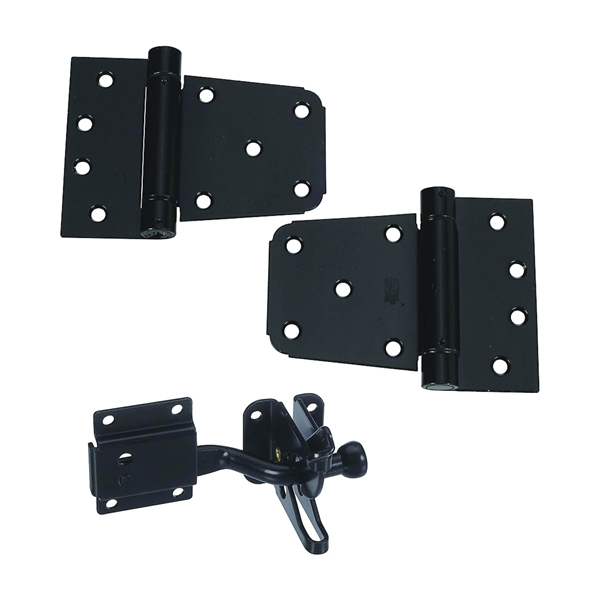 DPV879 Series N343-475 Self-Closing Gate Kit, Steel, Black, 1-Piece