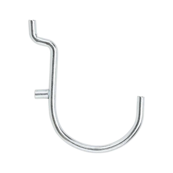 N180-028 Peg Hook, 1-1/2 in, 1/8, 1/4 in Opening, Steel, Zinc