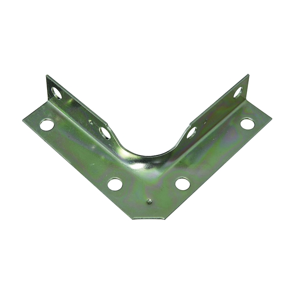 V114 Series N245-407 Corner Brace, 3 in L, 5/8 in W, 3 in H, Steel, Zinc, 0.04 Thick Material