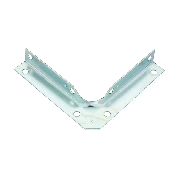 V114 Series N245-415 Corner Brace, 4 in L, 5/8 in W, 4 in H, Steel, Zinc, 0.04 Thick Material