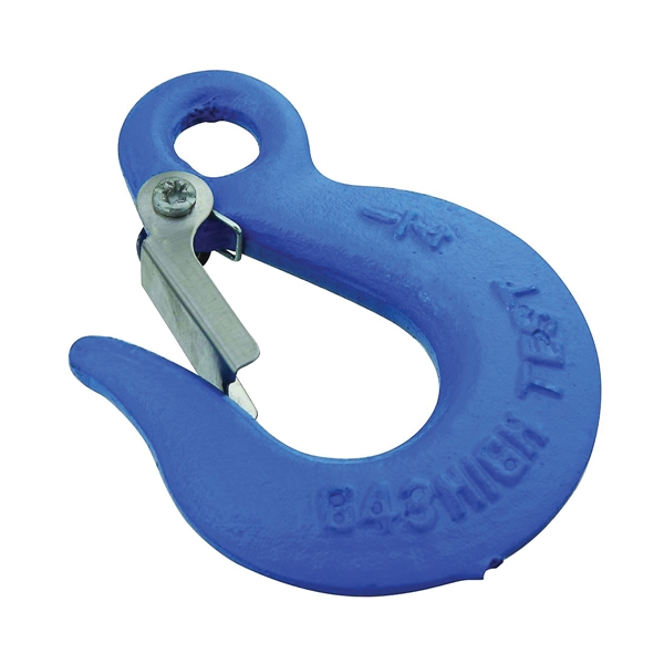 3247BC Series N265-504 Eye Slip Hook, 1/4 in, 2600 lb Working Load, Steel, Blue