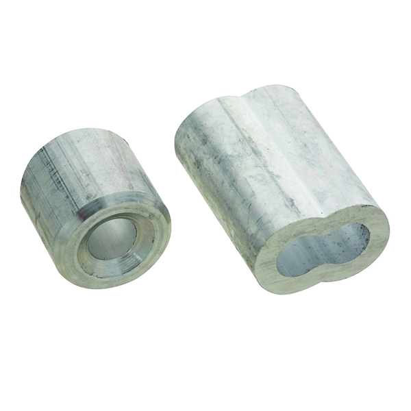 V3231 Series N283-879 Ferrule and Stop, 1/4 in Dia Cable, Aluminum