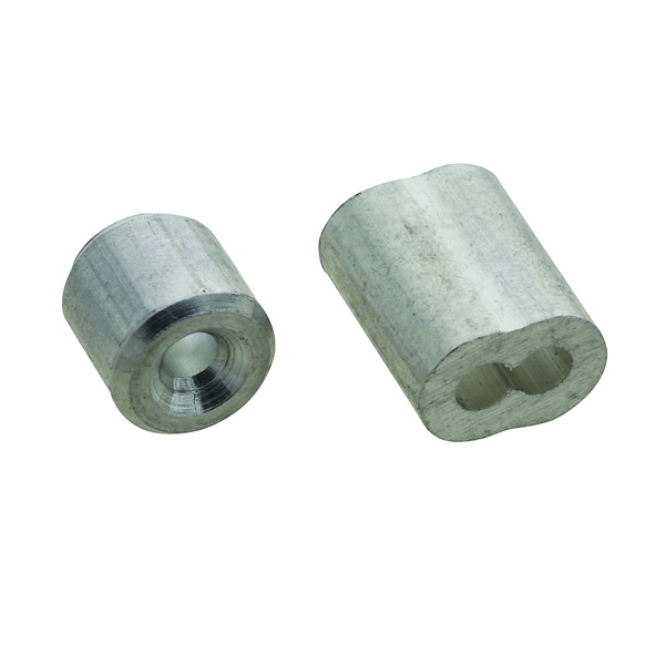 V3231 Series N283-887 Ferrule and Stop, 3/32 in Dia Cable, Aluminum