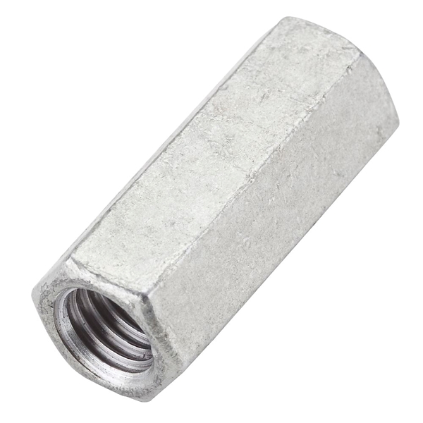 4013BC Series N182-710 Coupling Nut, UNC Thread, 1/2-13 Thread, Galvanized