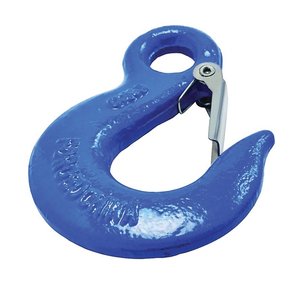 3247BC Series N830-317 Eye Slip Hook, 3/8 in, 5400 lb Working Load, Steel, Blue