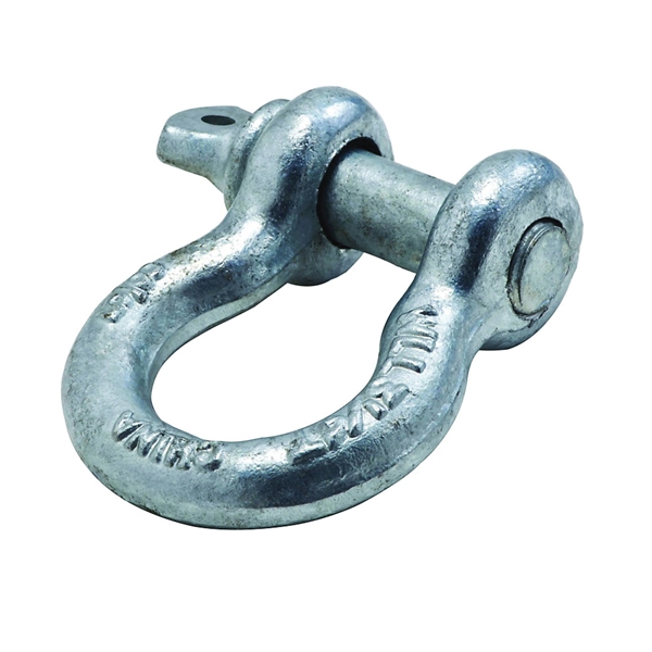 3250BC Series N830-310 Anchor Shackle, 6500 lb Working Load, Galvanized Steel