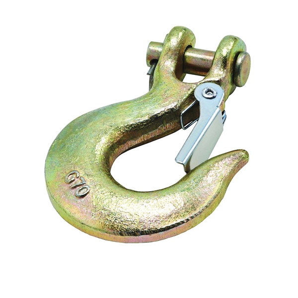 3256BC Series N830-319 Clevis Slip Hook with Latch, 5/16 in, 4700 lb Working Load, Steel