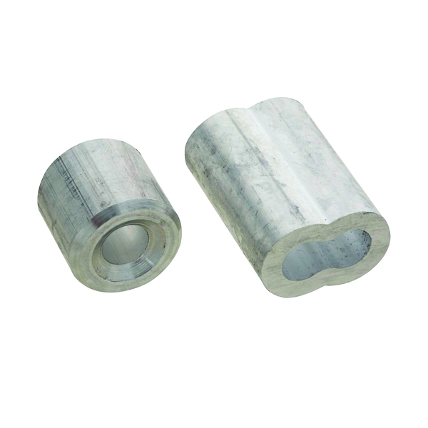 SPB3231 Series N830-355 Ferrule and Stop, 1/4 in Dia Cable, Aluminum