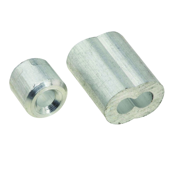 SPB3231 Series N830-352 Ferrule and Stop, 1/8 in Dia Cable, Aluminum