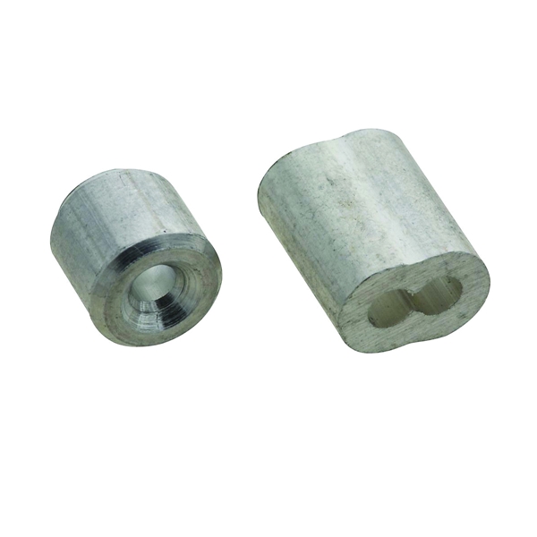 SPB3231 Series N830-351 Ferrule and Stop, 3/32 in Dia Cable, Aluminum