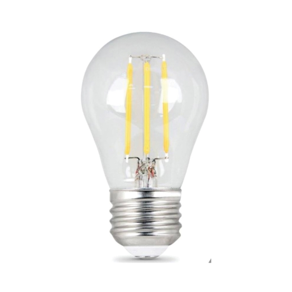 BPA1560/850/LED/2 LED Lamp, Globe, A15 Lamp, 60 W Equivalent, E26 Lamp Base, Dimmable, Clear