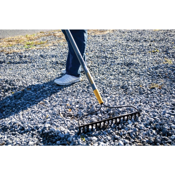 True Temper 2811600 Bow Rake, 3-1/2 in L Head, 15.78 in W Head, 16-Tine, Steel Tine, 63.9 in L Handle - 3