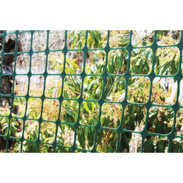 TENAX 2A140093 Garden Fence, 50 ft L, 4 ft H, 2 x 2 in Mesh, Polyethylene, Green - 4