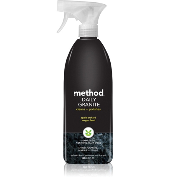 method 00065 Granite Cleaner, 28 oz Bottle, Liquid, Apple Orchard, Translucent - 1