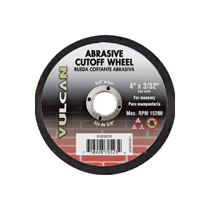 918200OR Type 1 Abrasive Cut-Off Wheel, 4 in Dia, 3/32 in Thick, 5/8 in Arbor, Premium