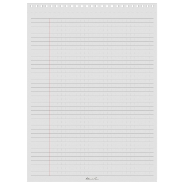 Rite in the Rain All-Weather LP785 Legal Pad, Perforated Sheet, 11 in L x 8-1/2 in W Sheet, 35-Sheet, Gray Sheet - 3