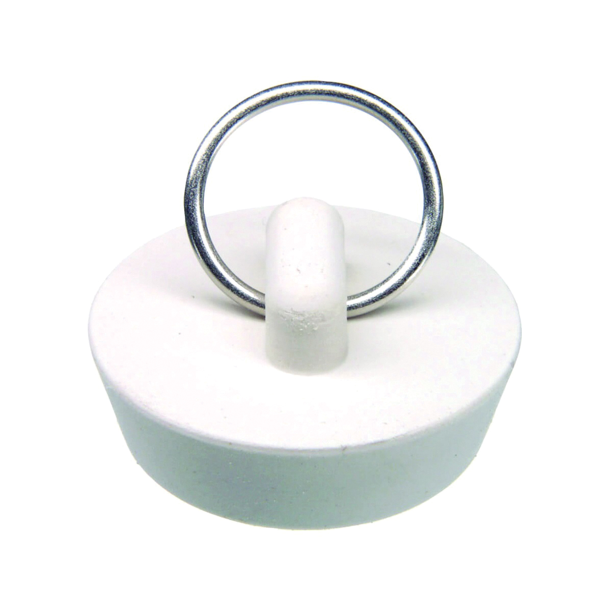 80225 Drain Stopper, Rubber, White, For: 1-1/4 in Drain Systems, Universal Sink